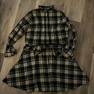 Kiel James Patrick flannel dress. Never worn / new with tags. Size. XXL (small)